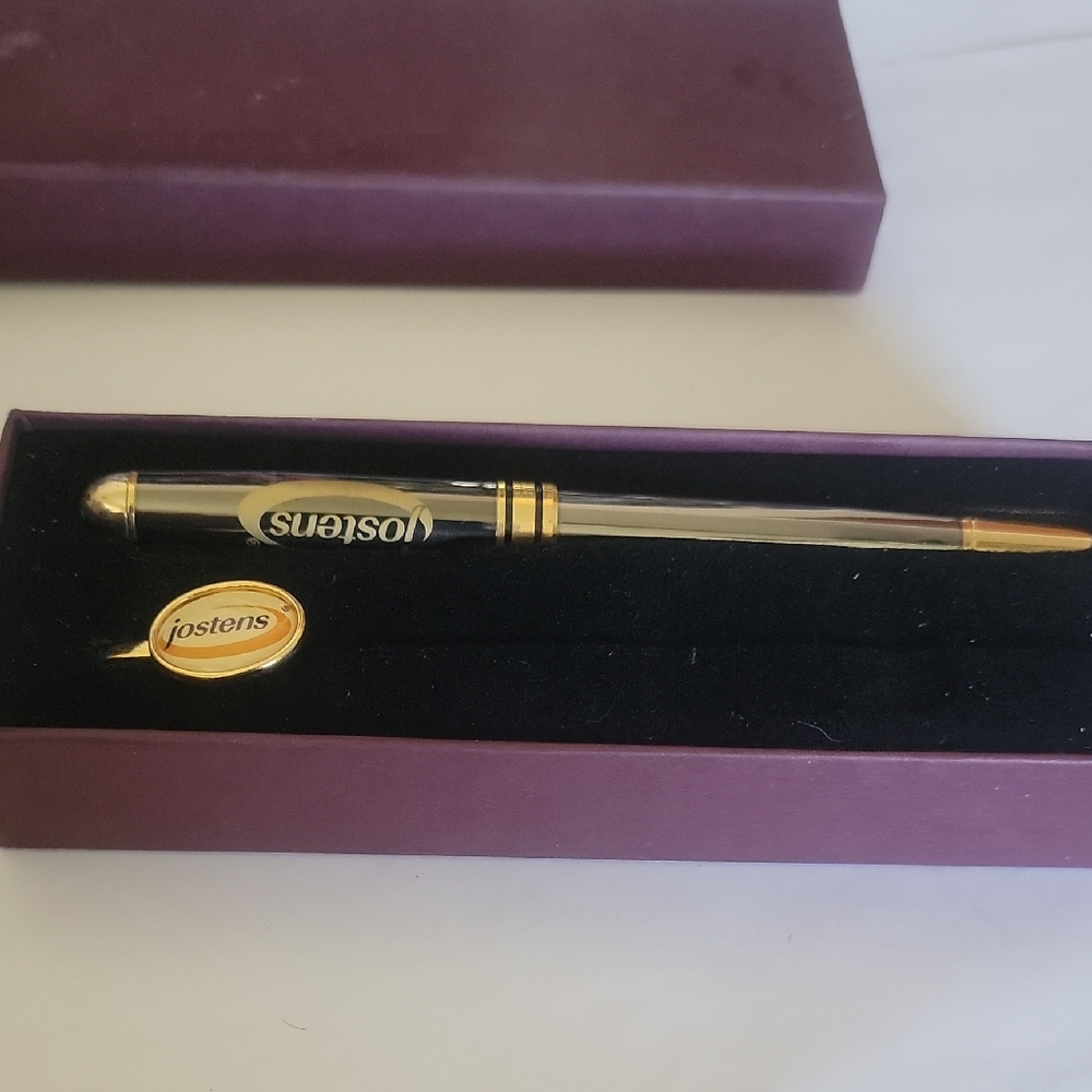 Jostens Black and Gold Pen Set